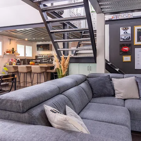 Le Loft Indus - Parking - Borne Arcade - Bbq - Salle De Jeux - Wifi Lägenhet Sainte-Savine