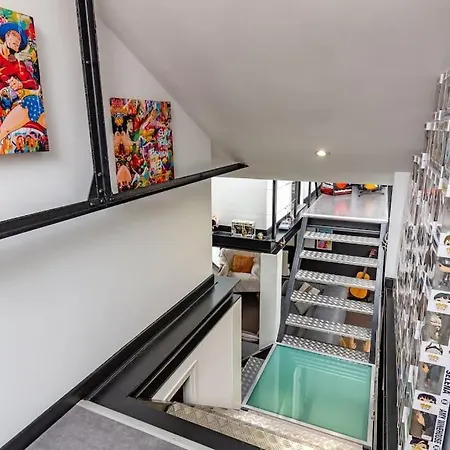 Lägenhet Le Loft Indus - Parking - Borne Arcade - Bbq - Salle De Jeux - Wifi