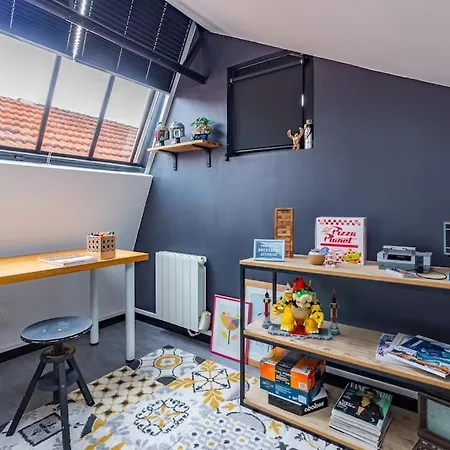 Lägenhet Le Loft Indus - Parking - Borne Arcade - Bbq - Salle De Jeux - Wifi