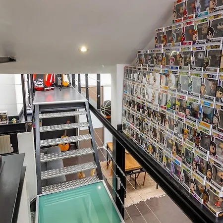 Le Loft Indus - Parking - Borne Arcade - Bbq - Salle De Jeux - Wifi Lägenhet *