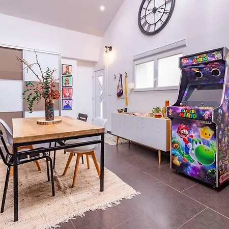 Lägenhet Le Loft Indus - Parking - Borne Arcade - Bbq - Salle De Jeux - Wifi *
