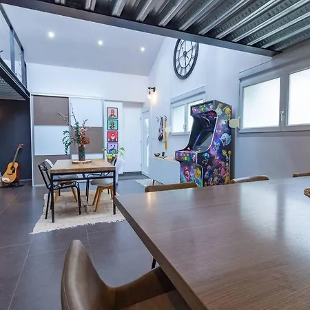 Le Loft Indus - Parking - Borne Arcade - Bbq - Salle De Jeux - Wifi *