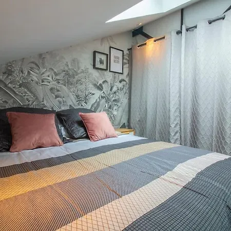 Lägenhet Le Loft Indus - Parking - Borne Arcade - Bbq - Salle De Jeux - Wifi Sainte-Savine